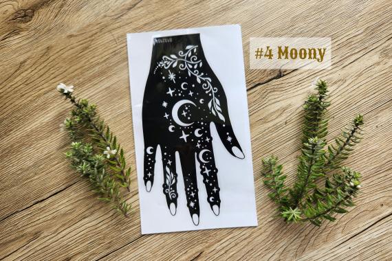 Moony Henna Stencil