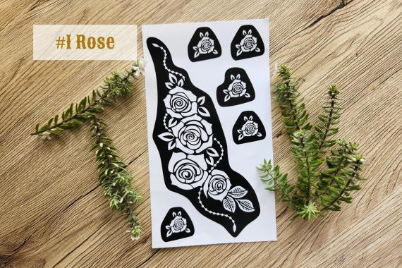 Rose Henna Stencil